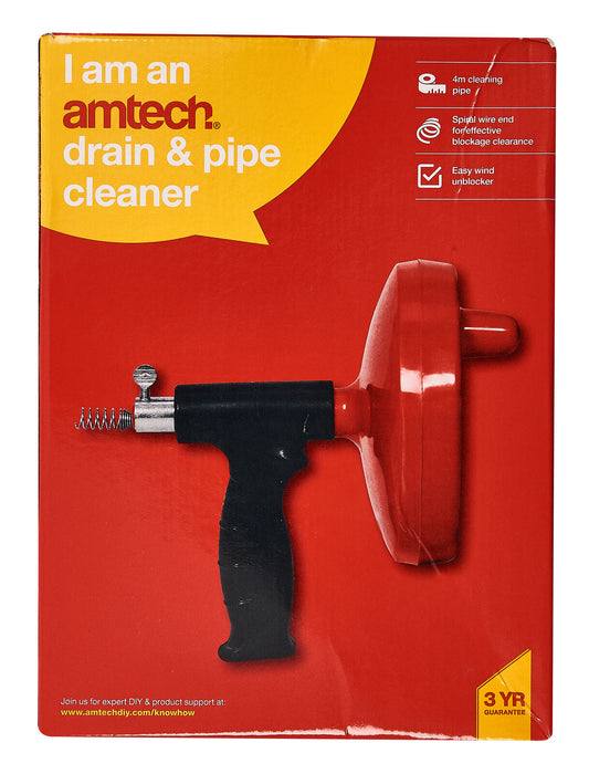 Drain And Pipe Cleaner Pipes Showers Sinks Household - Amtech S1504