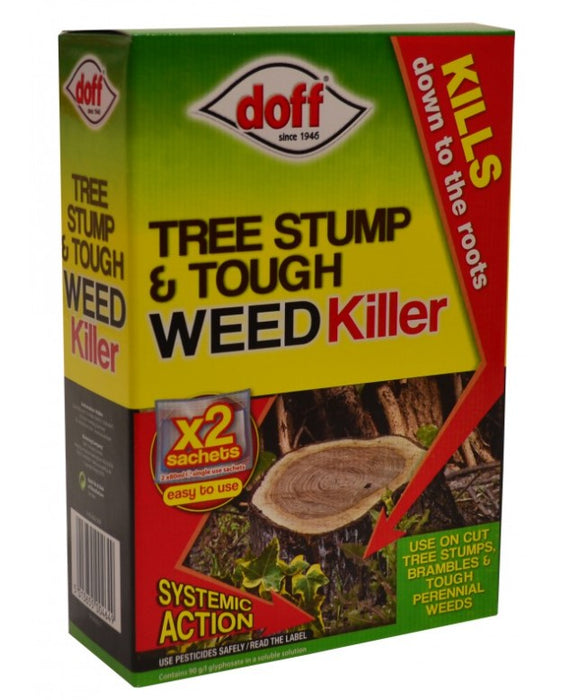 Doff Tree Stump & Tough Weedkiller - 2 Sachets