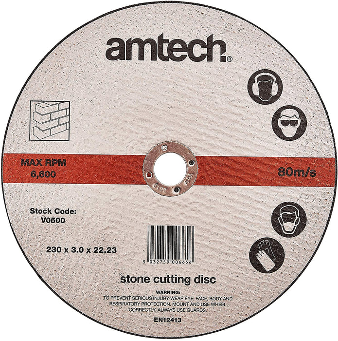 Amtech V0500 Stone Cutting Disc, 230 mm