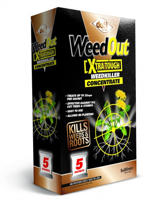 Doff Weedout Extra Tough Concentrate - 5 Sachets - Weedkiller
