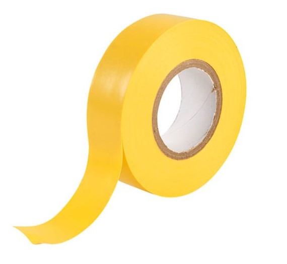 Everbuild 2ELECYW Electrical Insulation Tape, Yellow, 19 mm x 33 m
